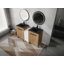 Luxueux meuble-lavabo autoportant avec rangement spacieux et porte à fermeture douce