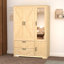 Garde-robe 4 portes avec miroir