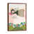Classic Brown Wood Floater Framed