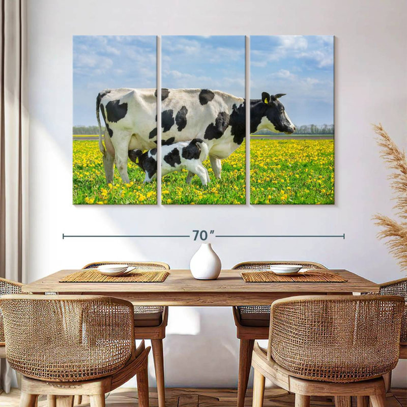 Brampt Spotted Cattle, 42" H x 65" W