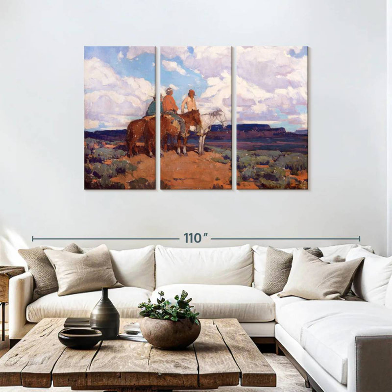 Lelar Navajo Riders, 48" H x 74" W