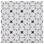 Bliss Deco Grey 8-in. Encaustic Spanish/Moroccan Patterned Matte Porcelain Wall & Floor Tile