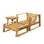 Ensemble de salon d'extérieur moderne 3 pièces en bois d'acacia avec coussins de siège profond, chaise de patio avec repose-pieds et table d'appoint-1036609920