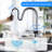 High Arc Pull-Down Kitchen Faucet - Single Hole Stainless Steel, Modern Sink Faucet-115810851