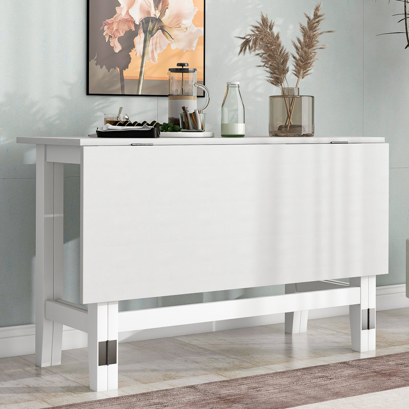 Table de salle à manger extensible Farmhouse, White