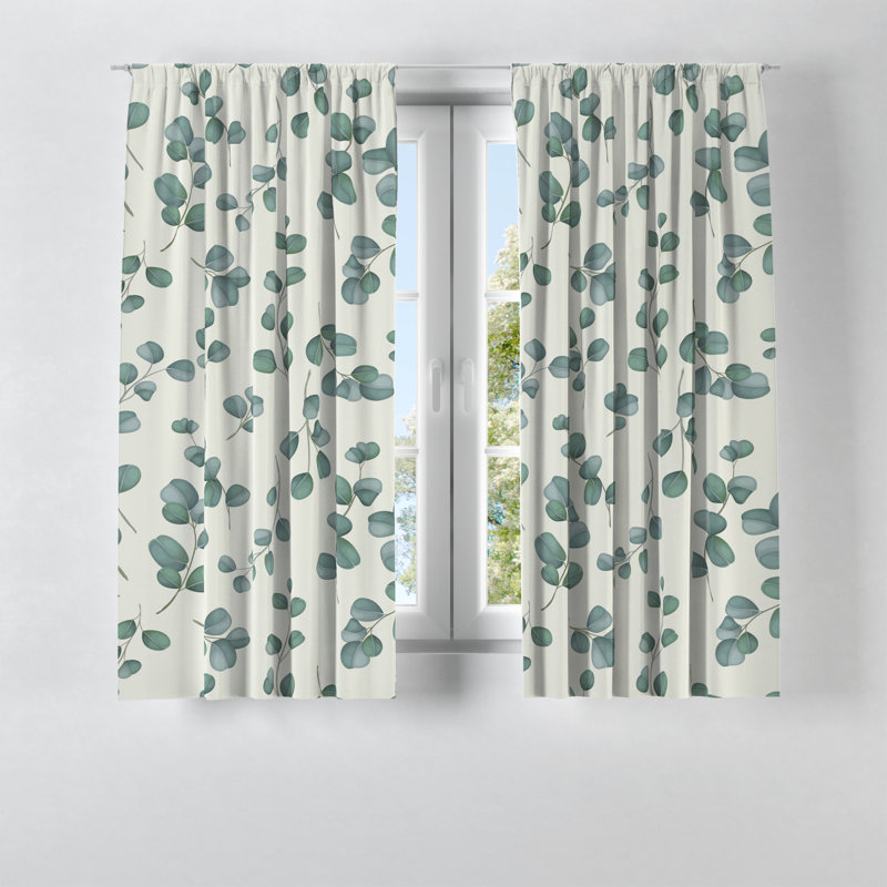 Semi Sheer Curtain Pair, 40" W x 82" L