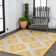 Tapis jaune / crème Kyona