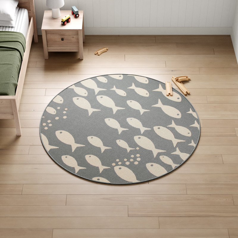 Tapis d'intérieur / extérieur Madhu Performance, Rond 6 pi 7 po