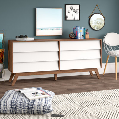 Kasandra 6 Drawer Double Dresser by Mercury Row Teen