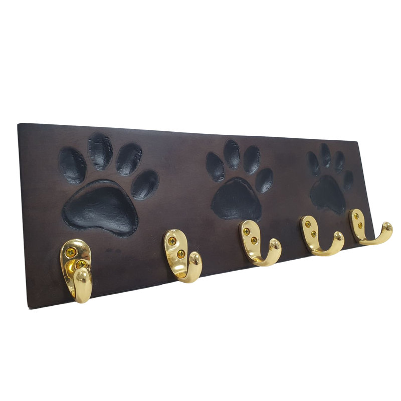 Leash Holder | Paw Wood Leash Holder