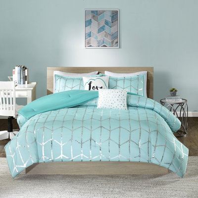 Édredon métallique - géométrique, surface en microfibre douce, rembourrage, taies décoratives, coussins décoratifs, séchage par culbutage de style contemporain, base, super, fer à vapeur pour les plis,