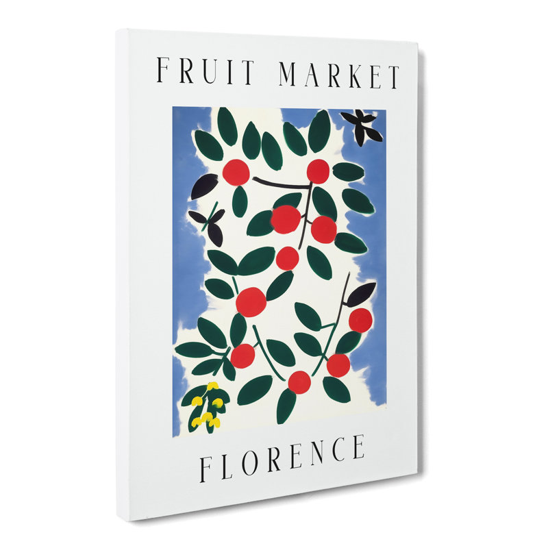 XMKTMKT-149 Cherry Florence Fruit Market - Wrapped Canvas Print