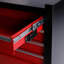 Boîte à outils roulante à quatre tiroirs, chariot à outils avec 4 roulettes et tiroirs, armoire de rangement mobile amovible de grande capacité pour les ateliers, les garages, les salles d'entretien et les mécaniciens