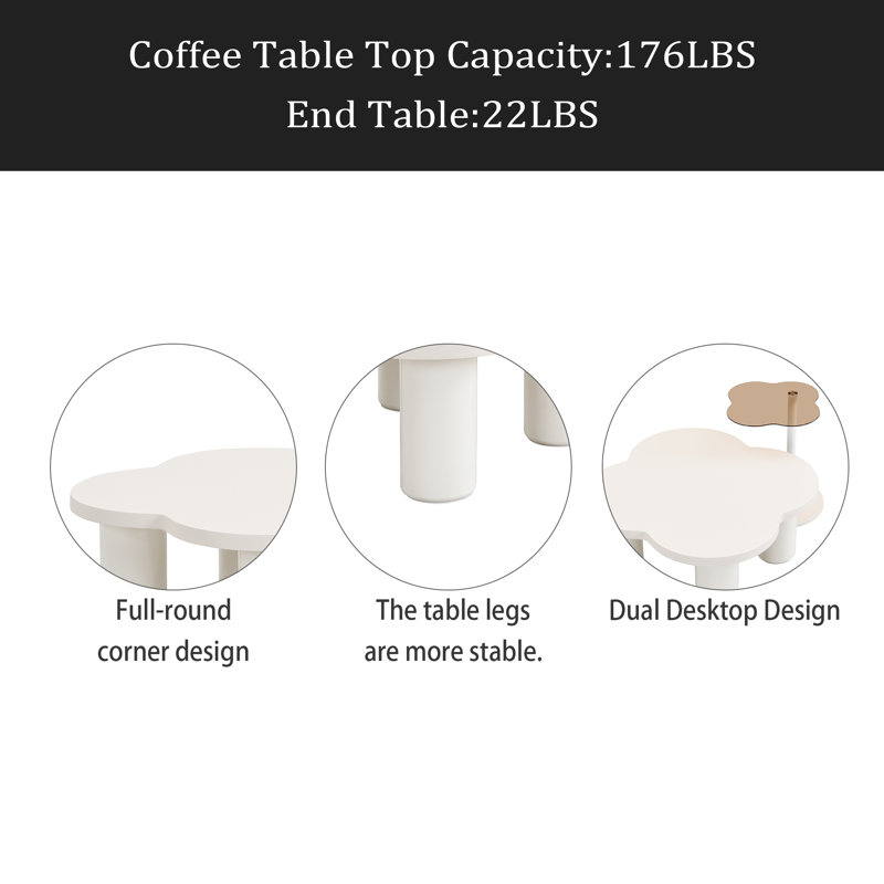 Ensemble de 2 tables basses Modern