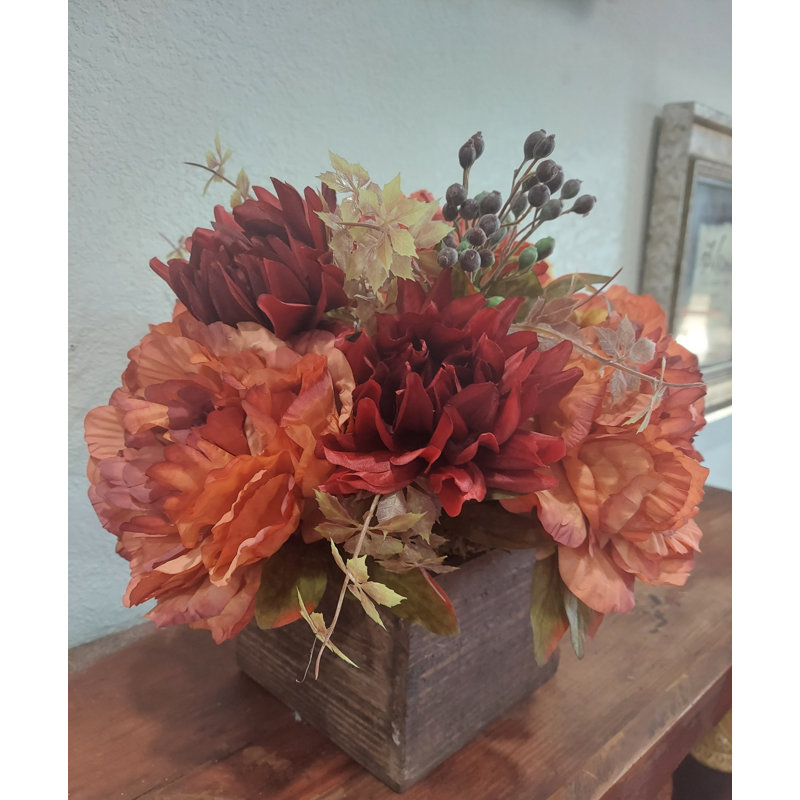 Faux arrangement pivoine et hortensia