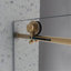 Porte de douche 6063 en acier inoxydable brossé 6063 avec fonction de fermeture douce réglable, avec nettoyage à la nano facile, poignée anti-déflagrante