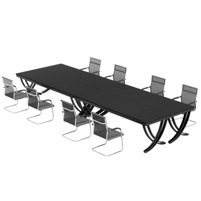 Hirra Conference  Meeting Table by Wrought Studio