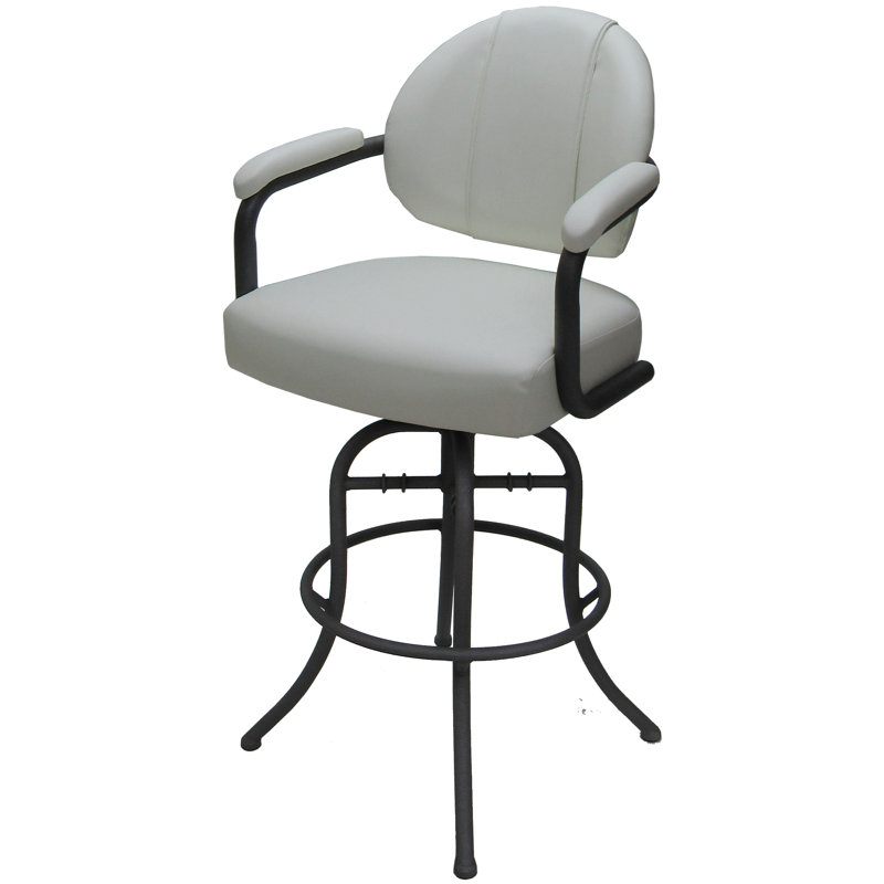 Tabouret de bar pivotant 30 po Hatfield, Gris