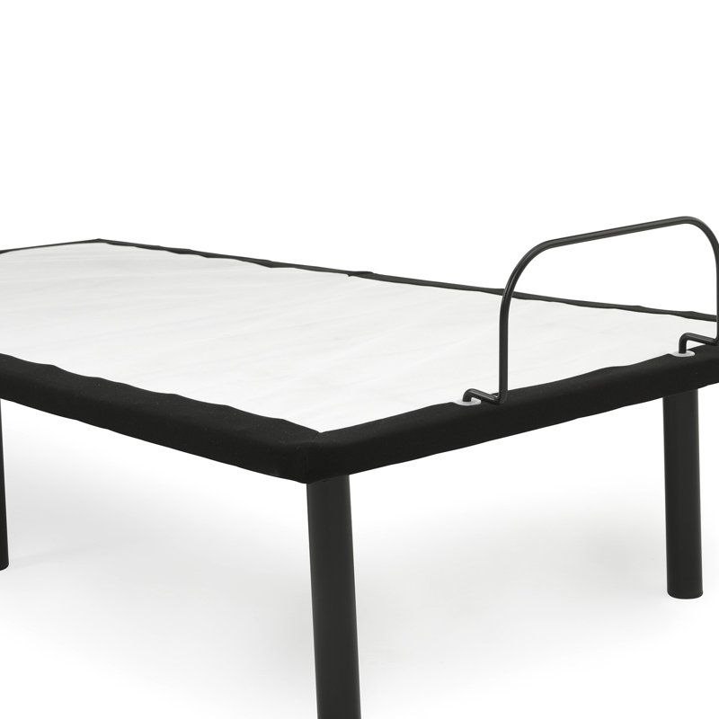 Metal Adjustable Base Full Bed In Grey, Head Up Option Via Wired Remote, Ease Joint Discomfort, 71.55 In. D, 52.21 W, 14.69 H, 81.66 Lb Grey Metal, Feature, , Depth, Width, Height, Weight