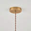 Lustre bronze antique avec abat-jour texturé-130769848