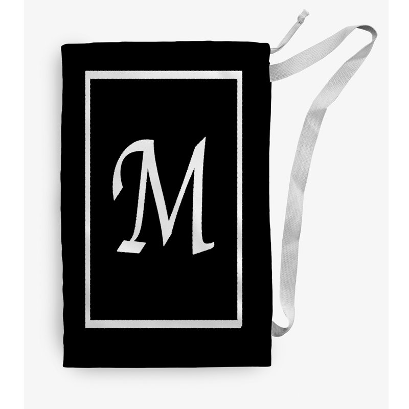 Fabric Laundry Bag with Handles, Medium (36" H x 28" W), Black