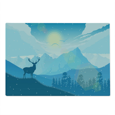 East Urban Home Glass Deer Hunting Cutting Board
