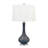 Afragola 28" Dark Blue Swirl Table Lamp