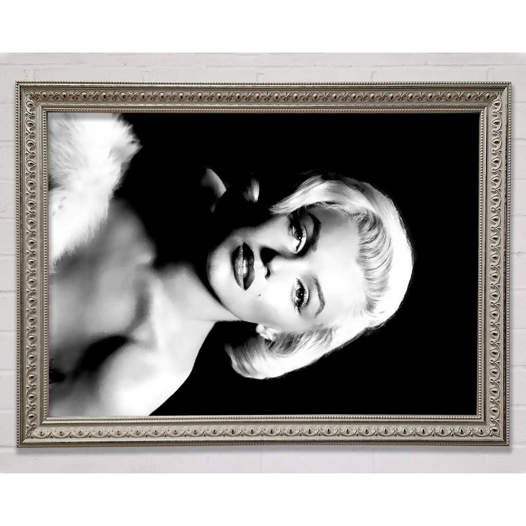 Gerahmter Kunstdruck Marilyn Monroe Classic B N W