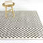 Tapis gris anthracite à carreaux Bashein-484785965
