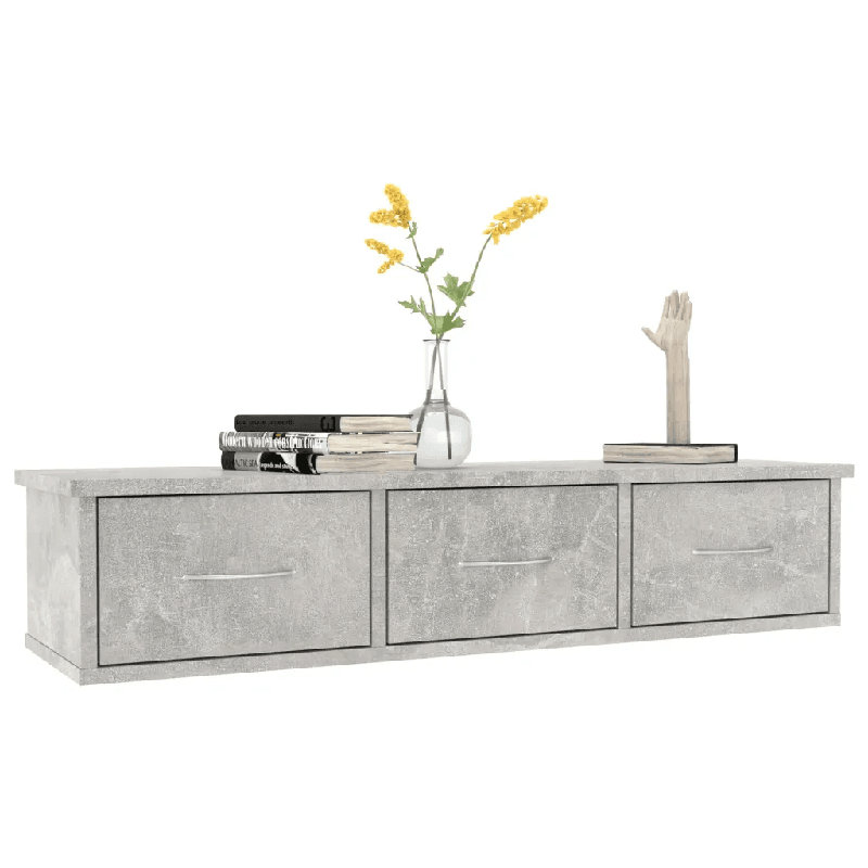 Allendale Floating Shelf, Concrete Grey