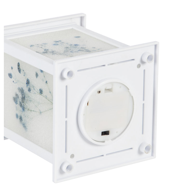 Ensemble 2 pièces de lanterne de table en métal avec bougies inclus