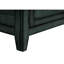 Table d'appoint en bois massif bleu antique +, option de rangement spacieux avec finition en placage transitionnel