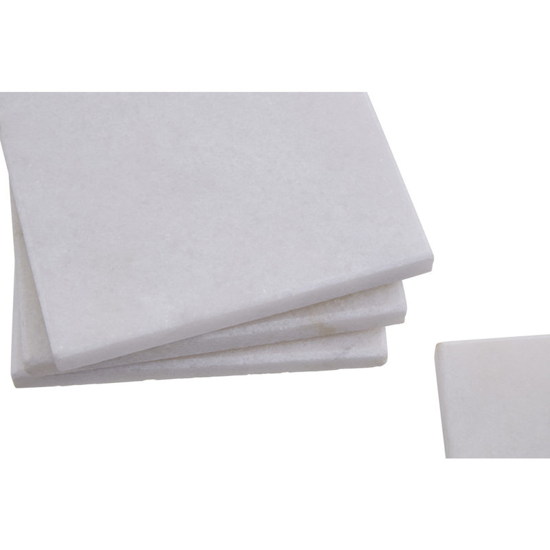 Marble Square 4 Piece Coaster Set