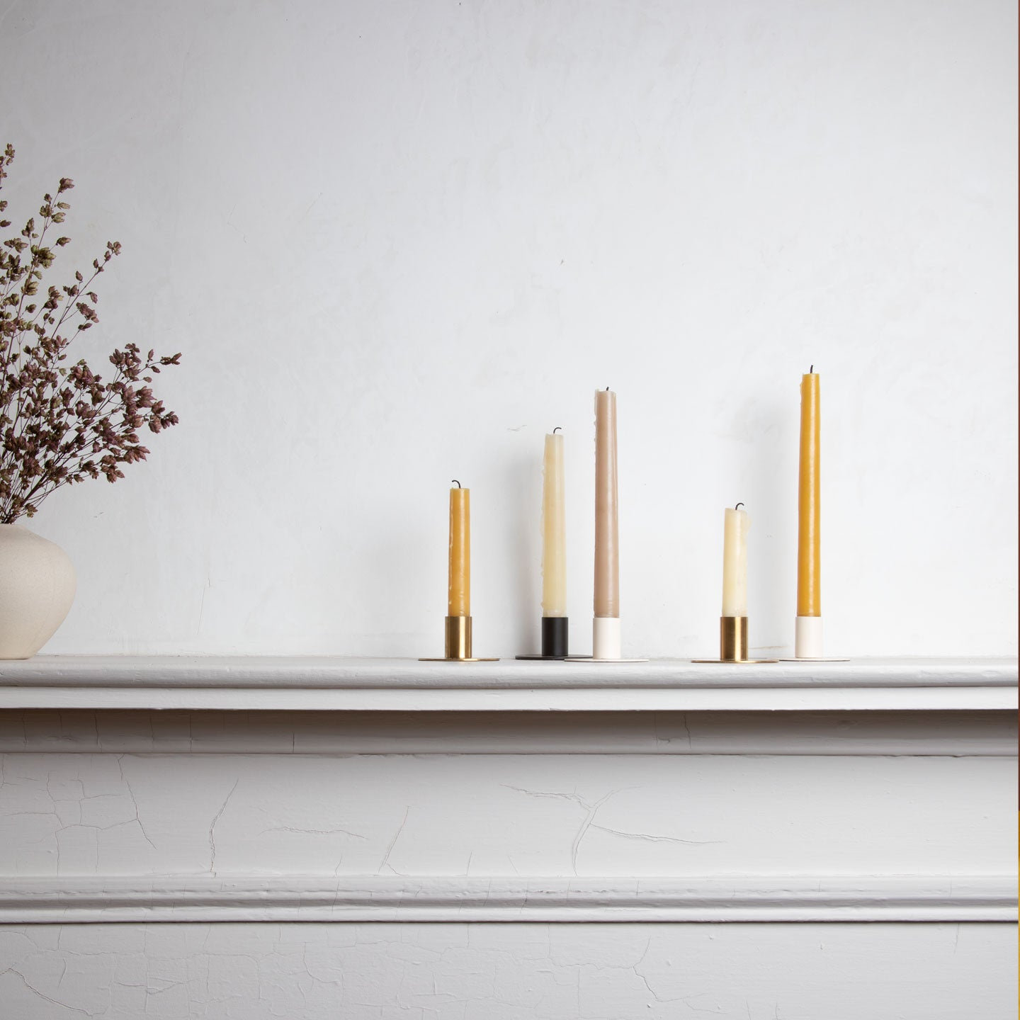 Hawkins New York Essential Candlestick Holder, Ivory