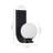  WALLMOON 1 - Light Black Metal Wall Sconce for Bedroom