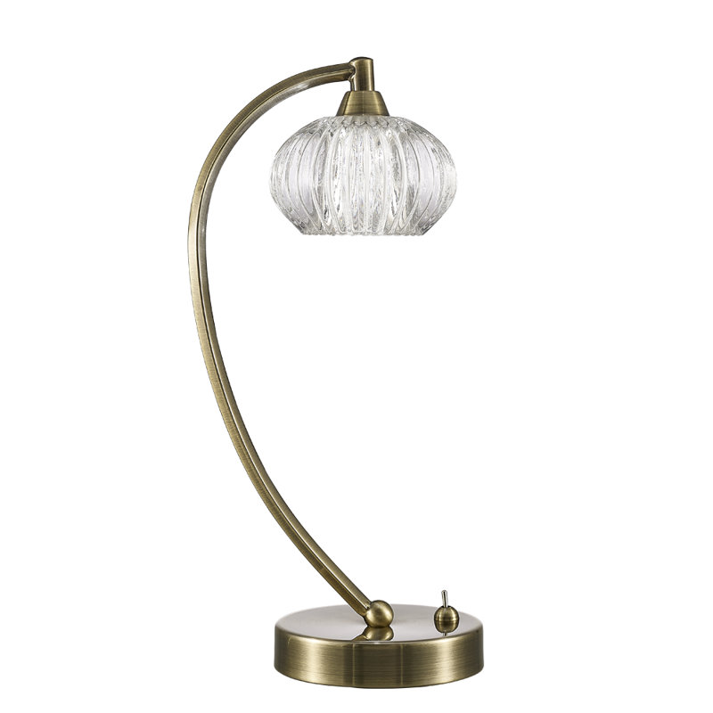 Kadil Metal Arched Lamp, Bronze
