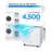 BLACK+DECKER 50-Pint Portable Dehumidifier with Built-in Pump, Dehumidifier with Pump for up to 4500 Sq. Ft.-57981837