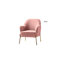 Chaise contemporaine Cleo de 26 po de largeur avec accoudoirs encastrés-794673749