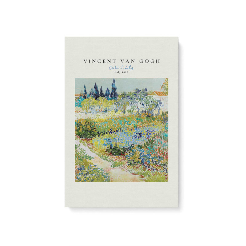 Jardin Van Gogh à Arles v2, Toile tendue, H 18 po x l 12 po
