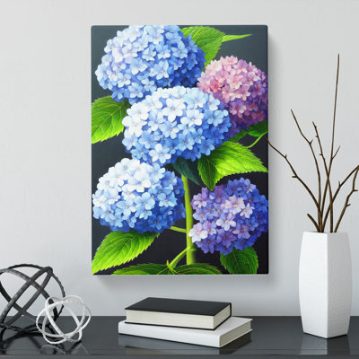 Demarest Hydrangea Flower Vol.1 - Wrapped Canvas