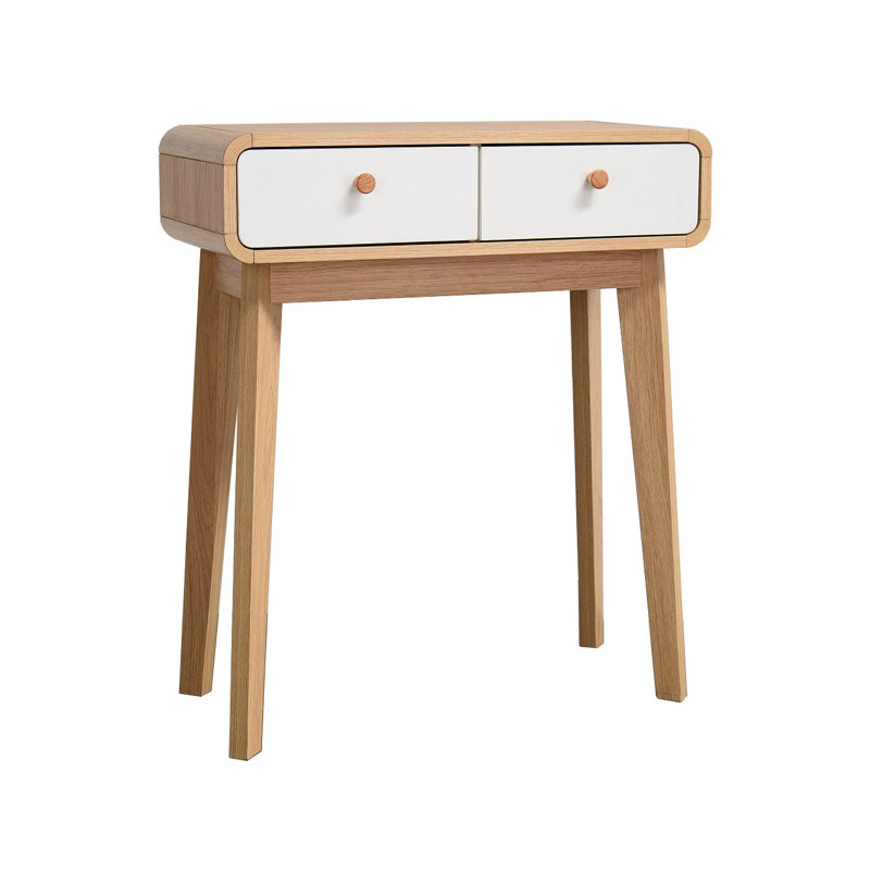 Allensby 65cm Console Table, Oak/White
