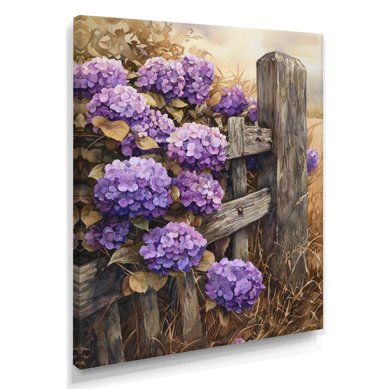 Eady - Art mural sur toile florale, H 40 po x l 30 po, Toile tendue, Ne s’applique pas