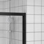 Porte de douche coulissante réglable à double cadre en aluminium avec verre trempé transparent, idéale pour les salles de bain modernes et facile à installer