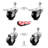 Swivel 12mm Threaded Stem Caster with Total Lock Brake SCC