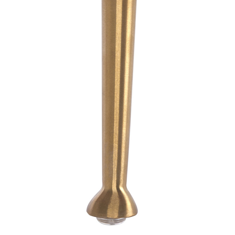 Repose-pieds standard rond 19,7 po Loranzo, Peau de mouton rosée