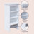 Alaterre Furniture Dorset Bathroom Shelf Hutch – 13-Inch-Deep Shelving Unit with Adjustable Shelves, White Bathroom Cabinet for Towels, Toiletries & Storage Organization