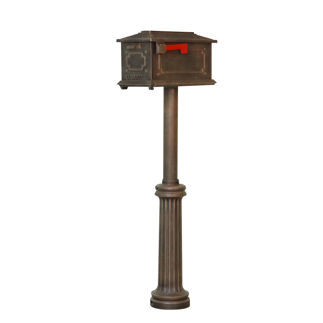 Kingston Aluminum Post Mounted Mailbox Special Lite Products Mailbox 