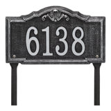 Gatewood Personalized Standard 1-Line Lawn Address Sign