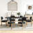 Mid Century Wooden Oval Pedestal Dining Table Sets-2147471479-2147471476-2147471475