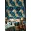 Papier peint floral bleu Glam Floral